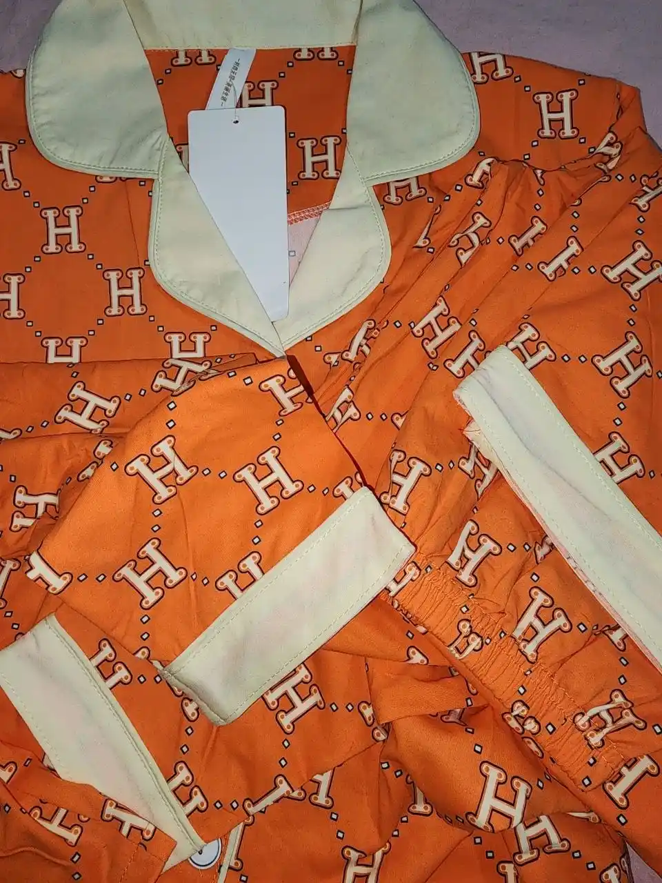 Женская пижама, 2 в 1, хлопковый комплект, кофта и брюки, XL–XXL, +подарок