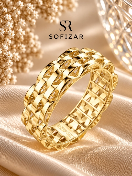 Золотое кольцо Sofizar 585 пробы, 1,8 г, артикул 182001857 - 