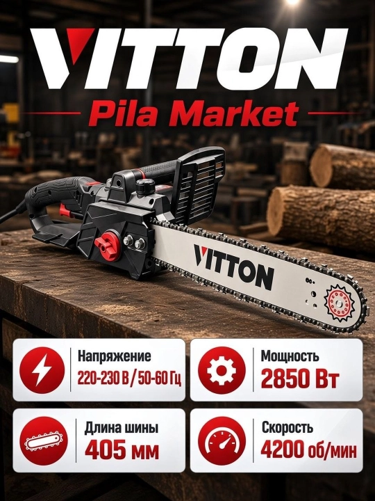 Professional elektr zanjirli arra,Vitton 2850 watt,arra,zanjirli arra - 