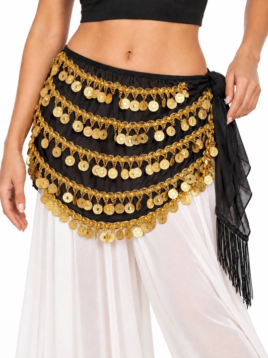 Arabcha raqs belbog‘i, tangali sharqona bel bezagi, belly dance, universal o‘lcham