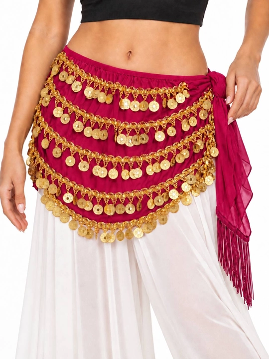 Arabcha raqs belbog‘i, tangali sharqona bel bezagi, belly dance, universal o‘lcham