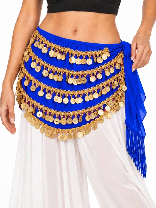 Arabcha raqs belbog‘i, tangali sharqona bel bezagi, belly dance, universal o‘lcham
