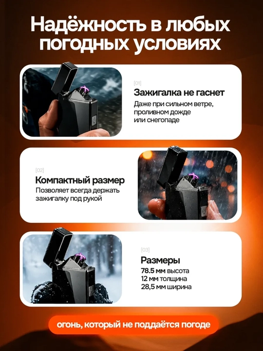 Batareyali elektron zajigalka, USB quvvatlash moslamasi, erkaklar uchun sovg‘a
