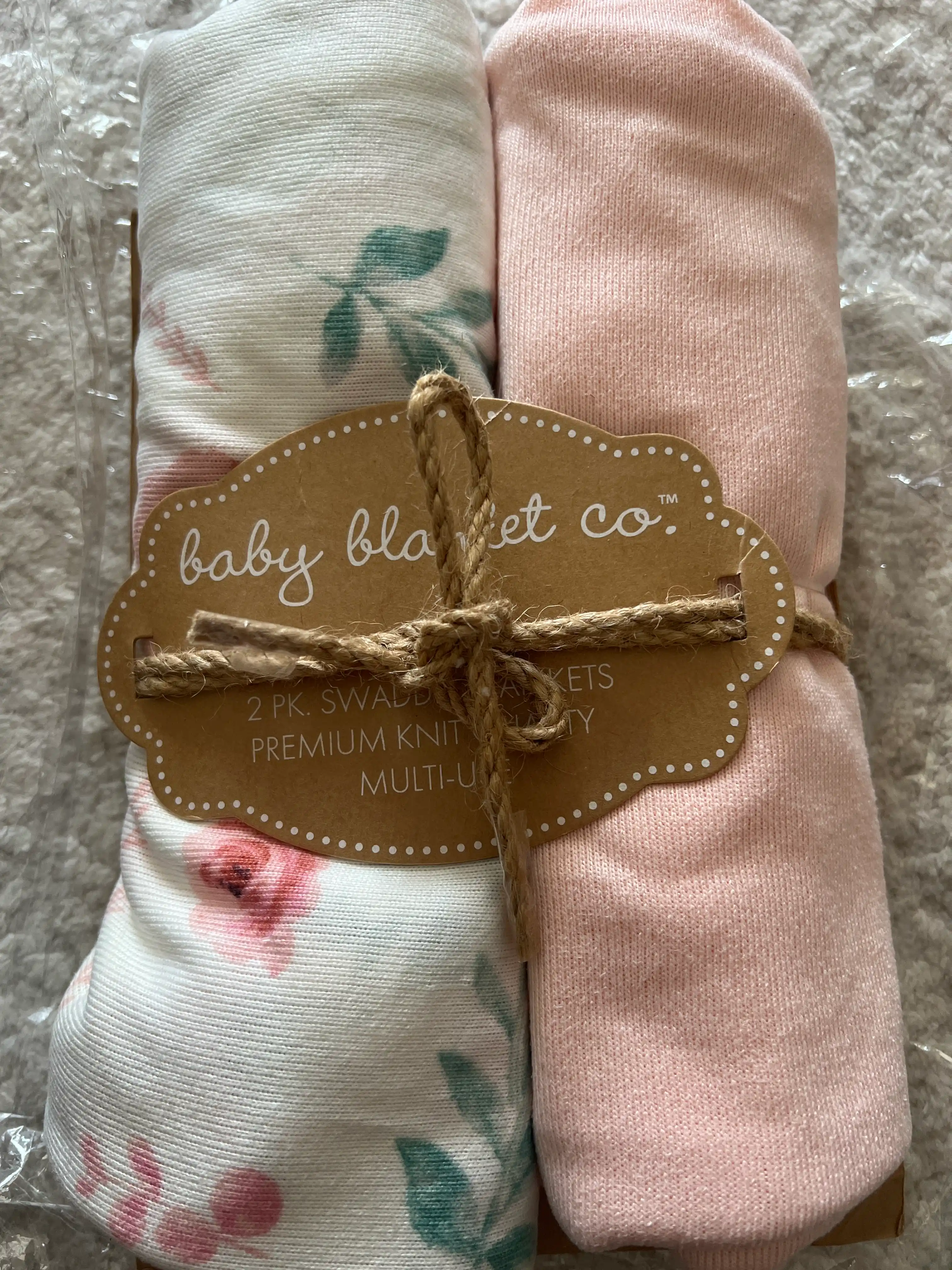 Chaqaloqlar uchun yo‘rgaklar to‘plami (Baby Blanket), 2 dona