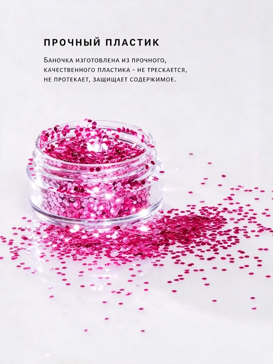 Набор маленьких баночек с крышками, 10 мл, 10 штук
