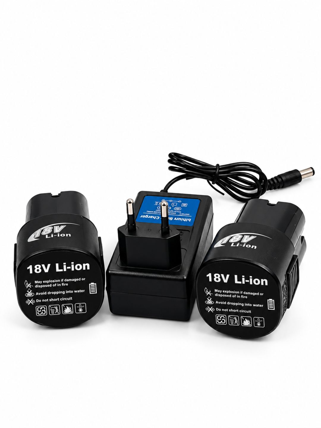 Akkumulyatorli buragich 18V Brushless, 2 ta AKB va zaryadlovchi, quti