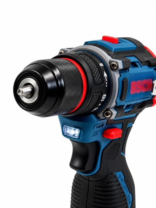 Akkumulyatorli buragich 18V Brushless, 2 ta AKB va zaryadlovchi, quti