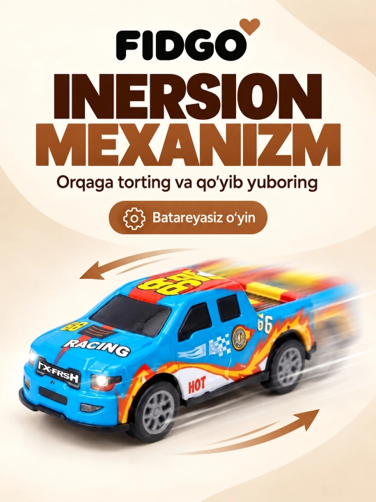 Набор металлических машинок FIDGO, инерционные, 12–70 штук