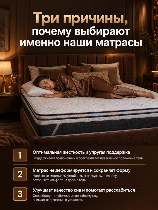 Ortopedik anatomik, ikki trafli  matras 30 santimetr, kafolat 3 yil