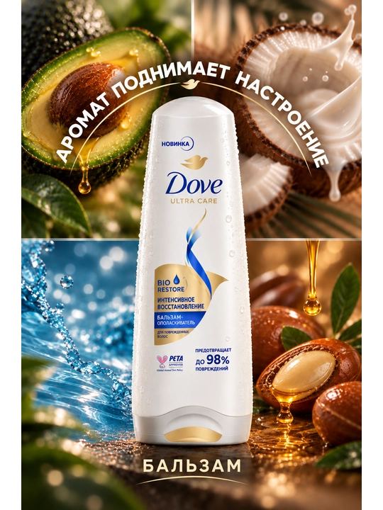Balzam Dove 350 ml, 5 dona - 