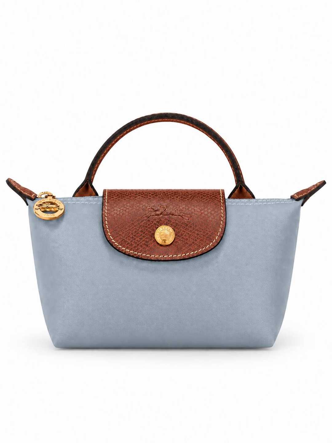 Ayollar sumkasi, mini Longchamp Le Pliage uslubida, yelkadan o‘tkazilgan ixcham