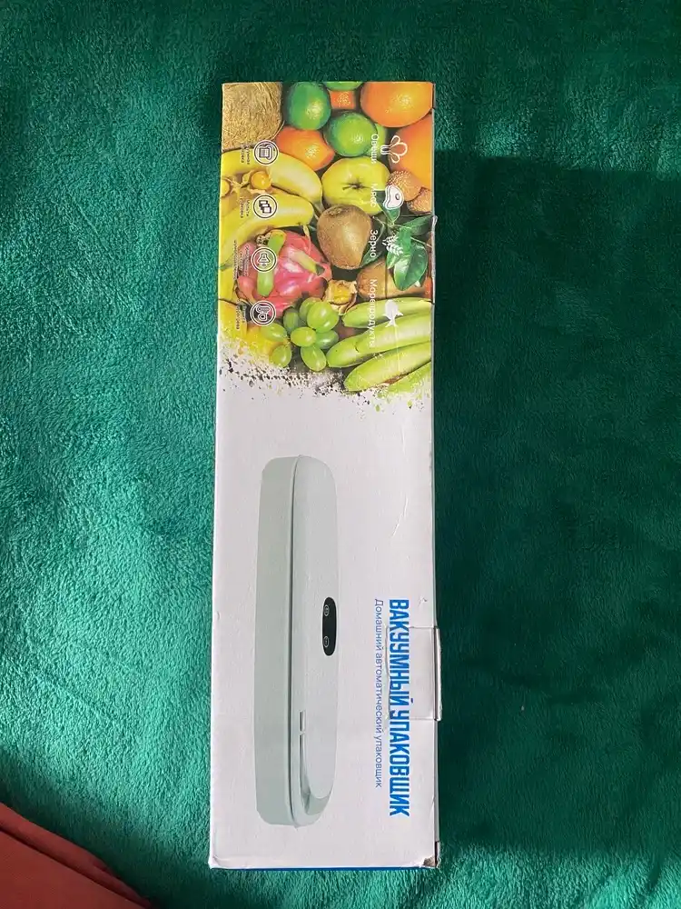 Vakum apparat vakuumator, oziq-ovqat uchun qadoqlash uskunasi, 60 kPa, 10 paket