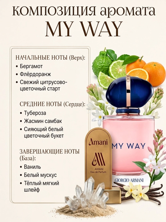 Amani My Way Woman — Премиум парфюмерная вода, 70 мл