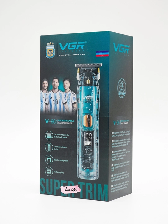 Professional soch va soqol olish mashina VGR V-998, simsiz trimmer, LED displeyli