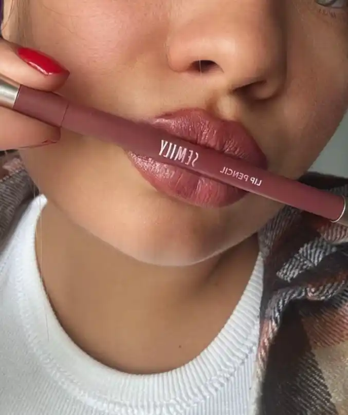 Карандаш для губ для контура и растушевки, SEMILY, матовый, стойкий,  3 оттенка