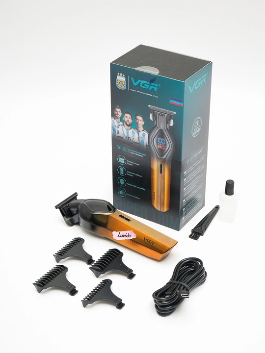 Professional soch va soqol olish mashina VGR V-998, simsiz trimmer, LED displeyli