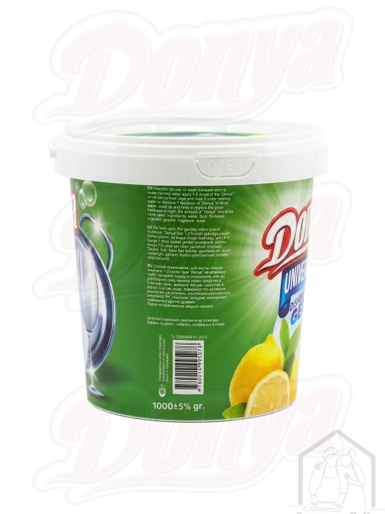 Гель для мытья посуды, 1 кг, DONYA