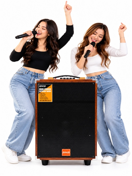 BMB portativ kolonka, Bluetooth, USB/TF, FM Radio, mikrofonli, karaoke uchun