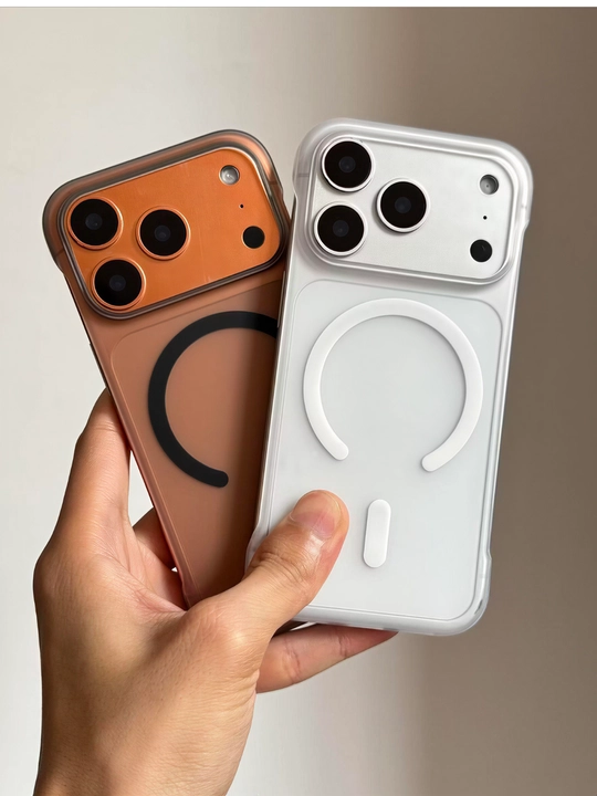IPhone 11,12,13,14,15,16,17,18 Pro, Max матовый ультратонкий MagSafe чехол без рамки