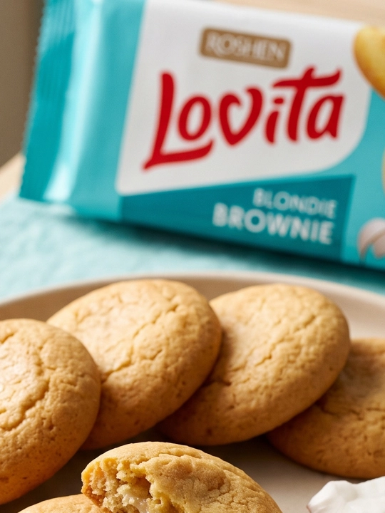ПЕЧЕНЬЕ СДОБНОЕ "LOVITA" БЛОНДИ БРАУНИ С КОКОСОМ, 152 г