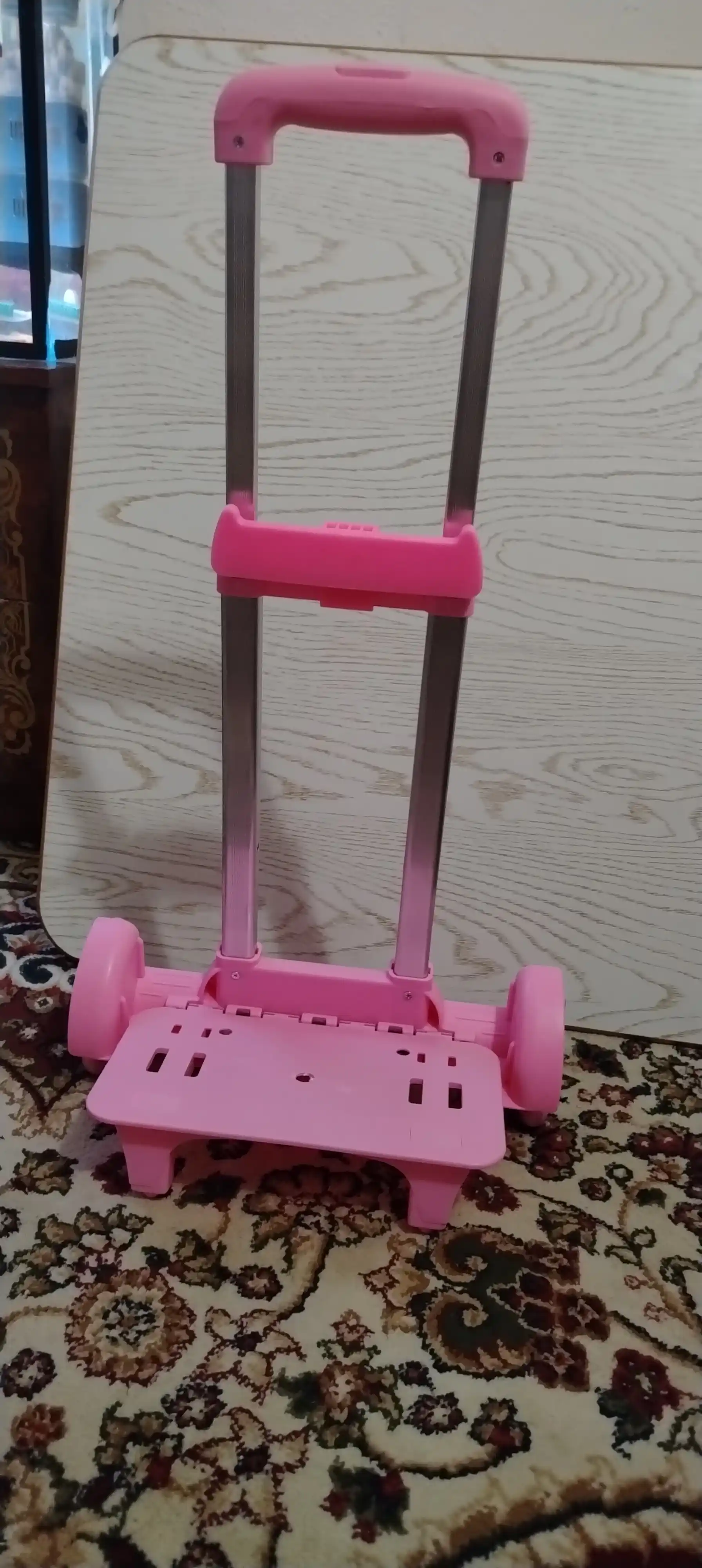 Maktab ryukzaklari uchun yig‘ma g‘ildirakli aravacha + qo‘shimcha universal mahkamlagich