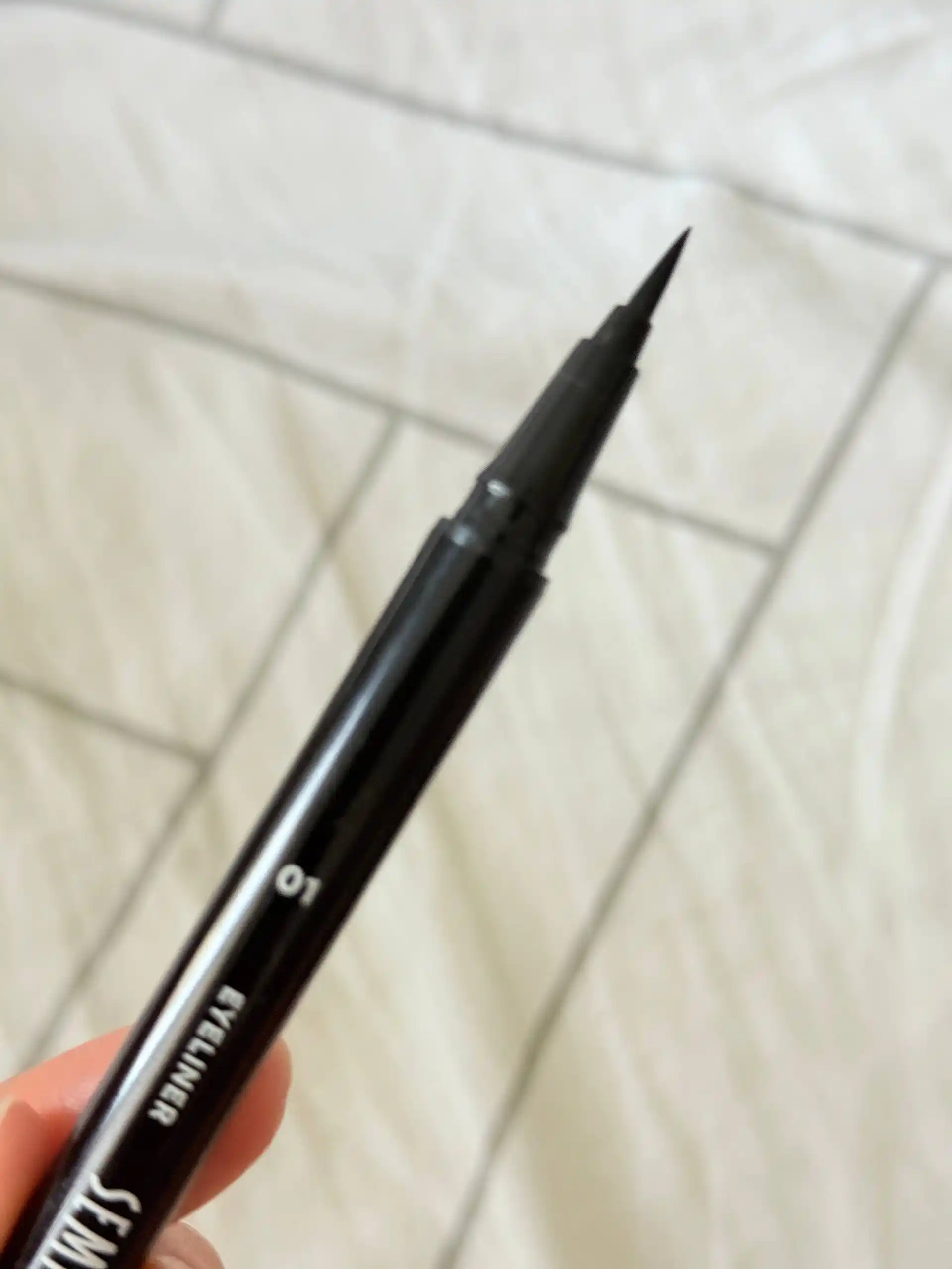 Подводка для глаз SEMILY Eye Liner, фломастер для глаз водостойкий черный,тонкая стрелка