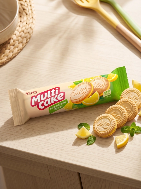 “Multicake” shakarli pechenye limon-krem ta’mi bilan, 180 g