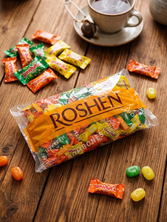 Карамель Roshen Шипучка с порошковой начинкой, 1 кг