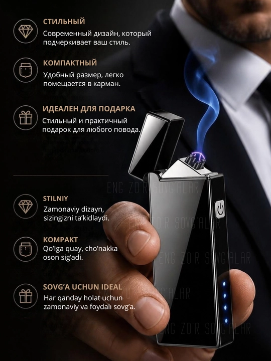 Elektr slayder zajigalka, oshxona uchun, USB zaryadlovchi, metall