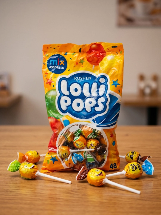 Karamel Roshen LolliPops kokteyl ta'mi bilan, 920 g - 
