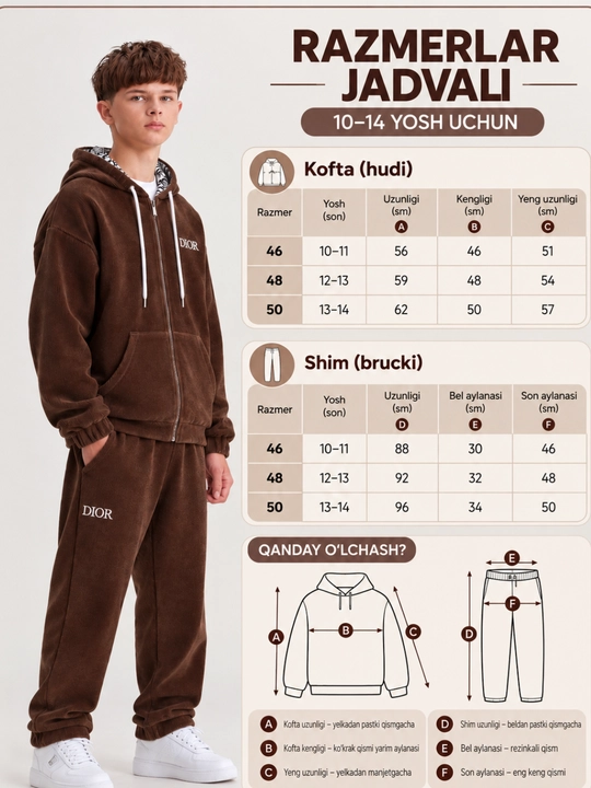 O'g'il bolalar uchun sport kostyumi, sportivka bolalar uchun, bolalar uchun kiyimlar