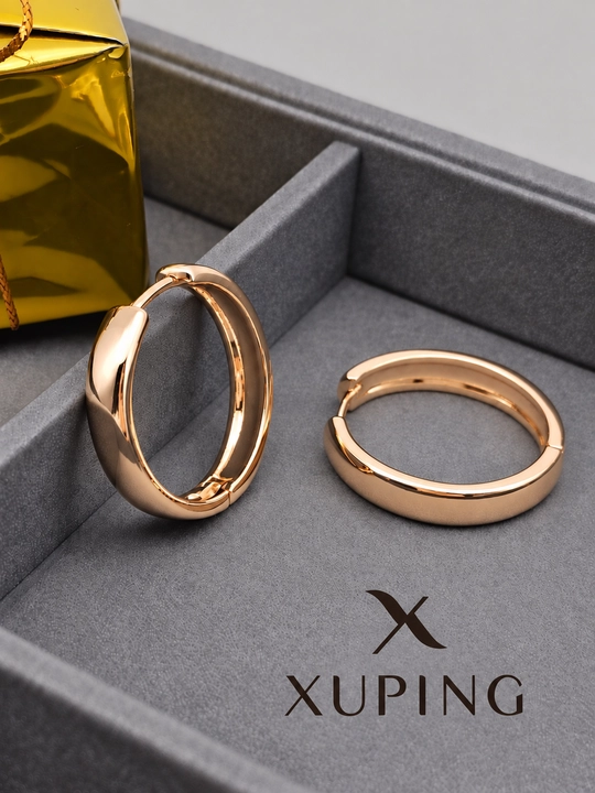 Ayollar uchun tilla rangli ziraklar, bijuteriya, Xuping - 