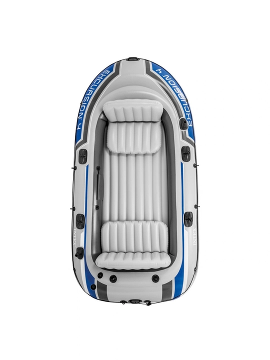 Intex 68324 Puflama qayiq Excursion 4 315x165x43sm, alyuminiy eshlkaklari , nasos 68614