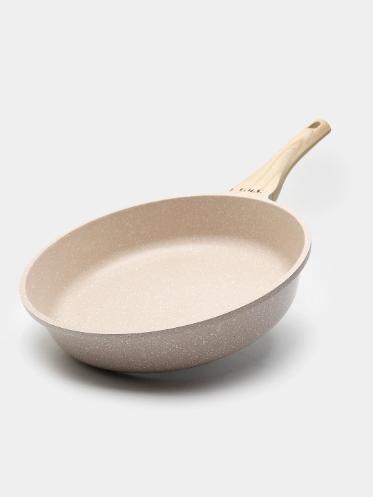 Cковородка гранитная с крышкой из стекла, с антипригарным покрытием, O.M.S 15015 HP