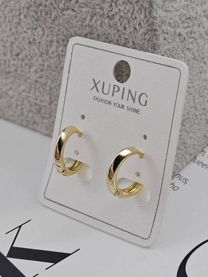 Золотого цвета серьги для женщин, бижутерия, Xuping