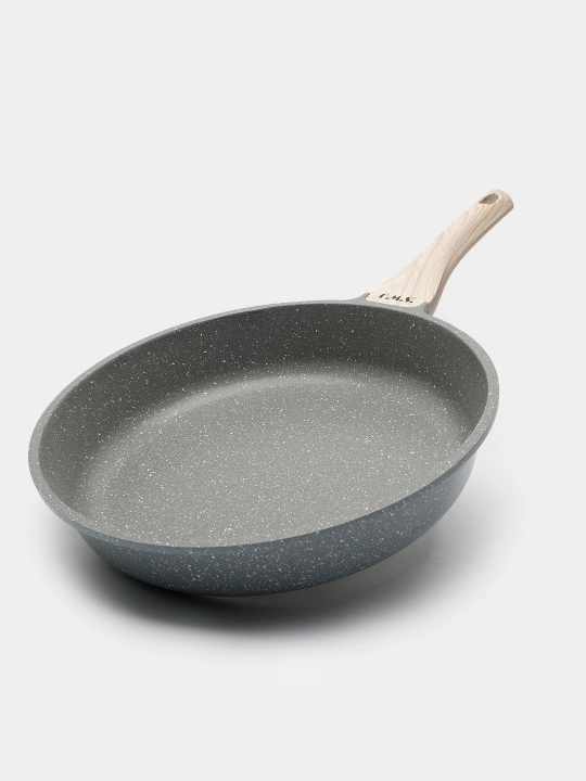 Cковородка гранитная с крышкой из стекла, с антипригарным покрытием, O.M.S 15015 HP