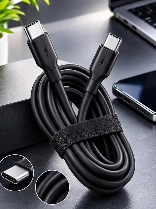 Кабель Type-C на Type-C , силиконовый, для быстрой зарядки и передачи данных, USB-C 120W