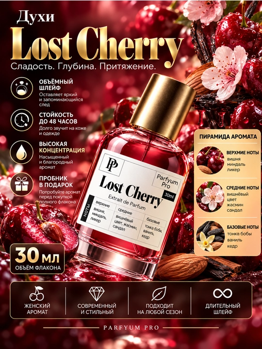 Парфюм Lost Cherry для женщин, Lost Cherry от Parfyum Pro - 