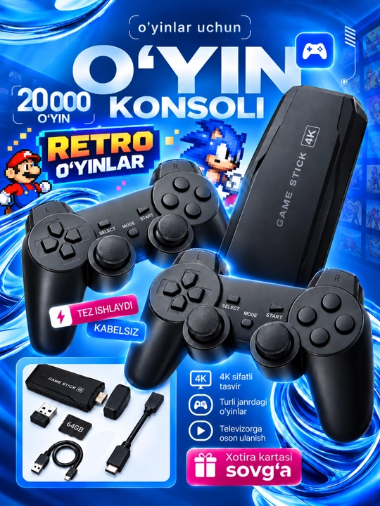 M15 Plus o'yin konsoli 20 000+ o'yinlar bilan, playstation va ps 1 o'yin pristavkasi - 