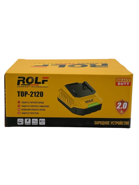 Зарядное устройство ROLF TOP-2120, 21 В, 2 А, для аккумуляторов электроинструмента