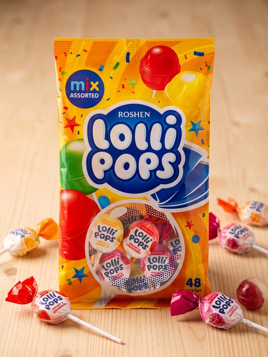 Karamel Roshen LolliPops, yogurt ta'mi bilan, 920 g - 