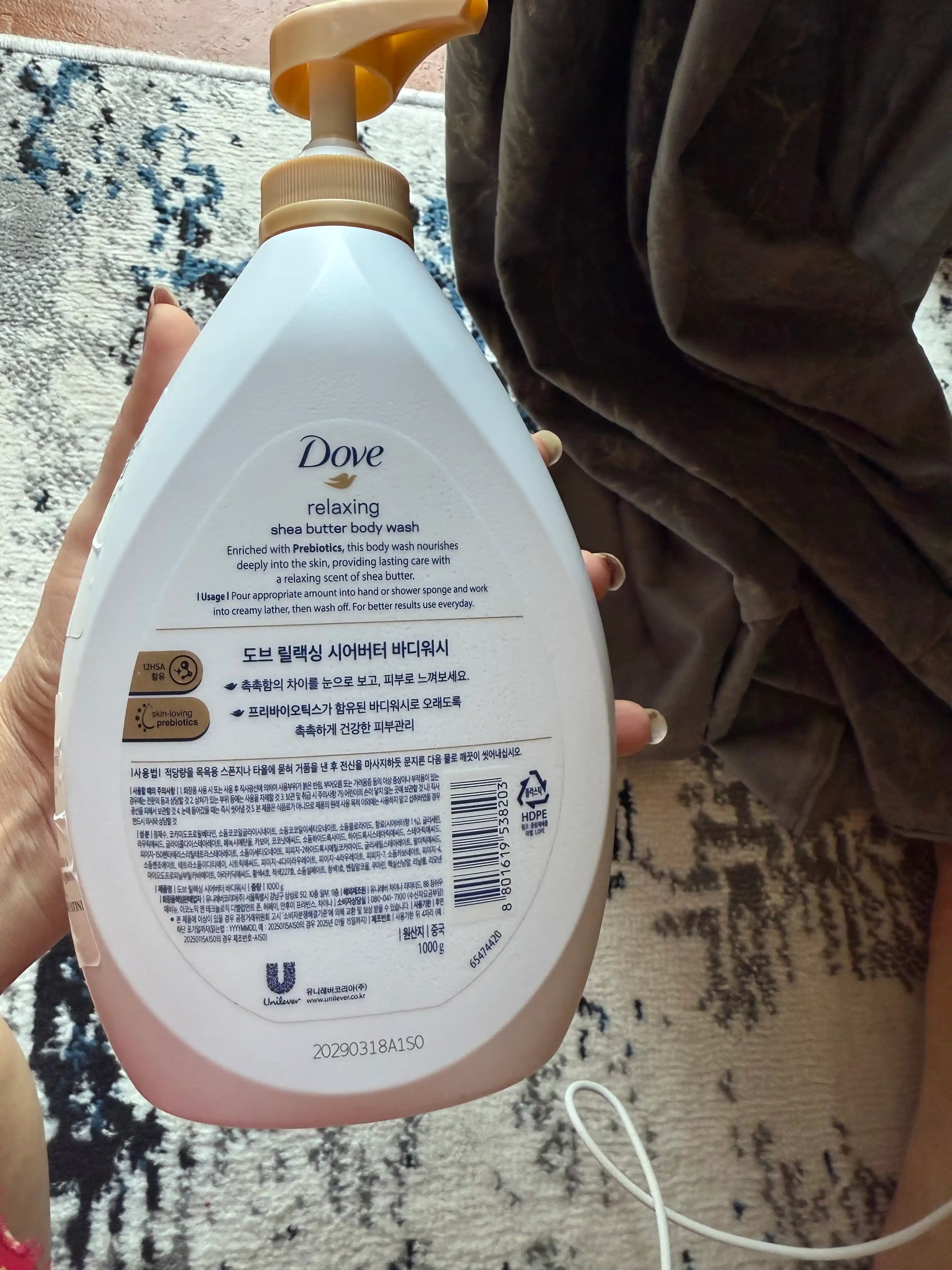 Гель для душа Dove Body Wash, 1000 г, увлажняющий для чувствительной и сухой кожи