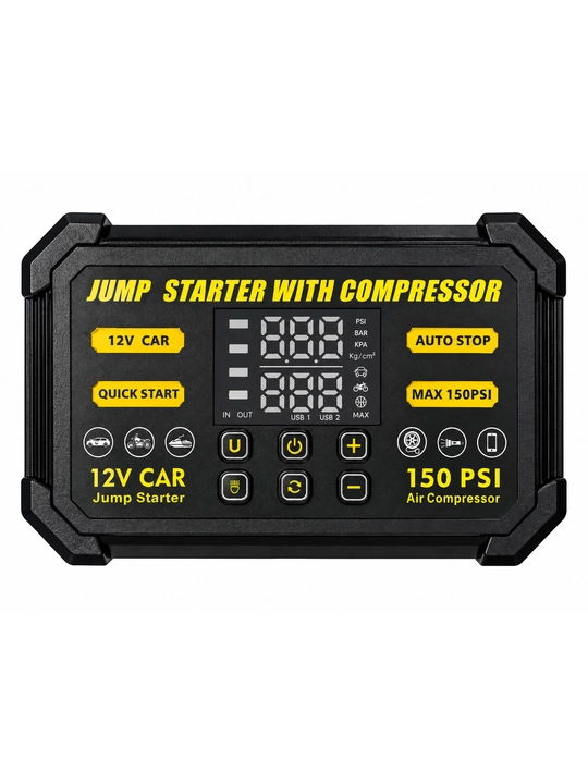 Kompressorli Jump Starter ishga tushirish qurilmasi