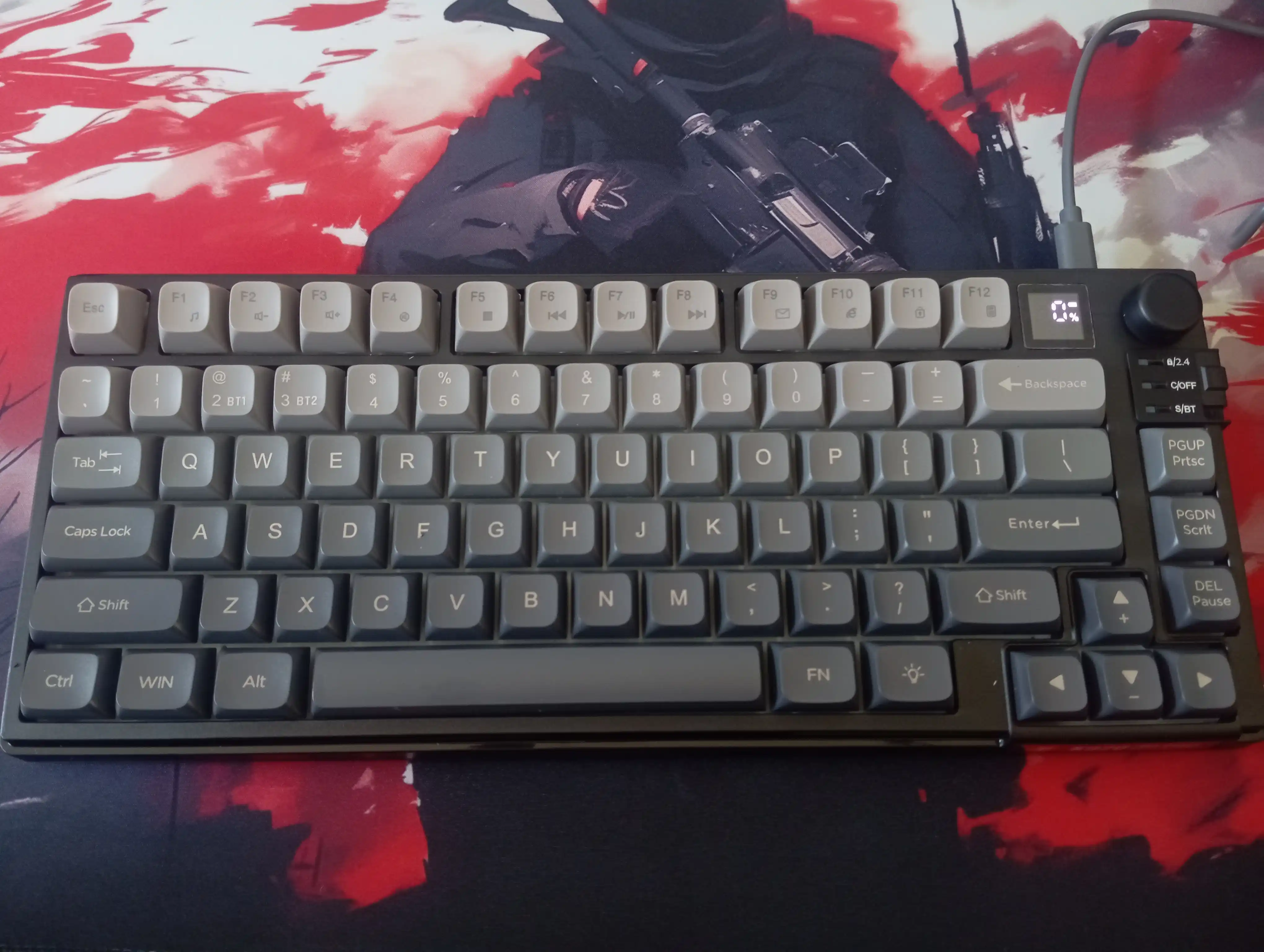 Большой игровой коврик для клавиатуры и мыши с RGB-подсветкой, 90×40 см