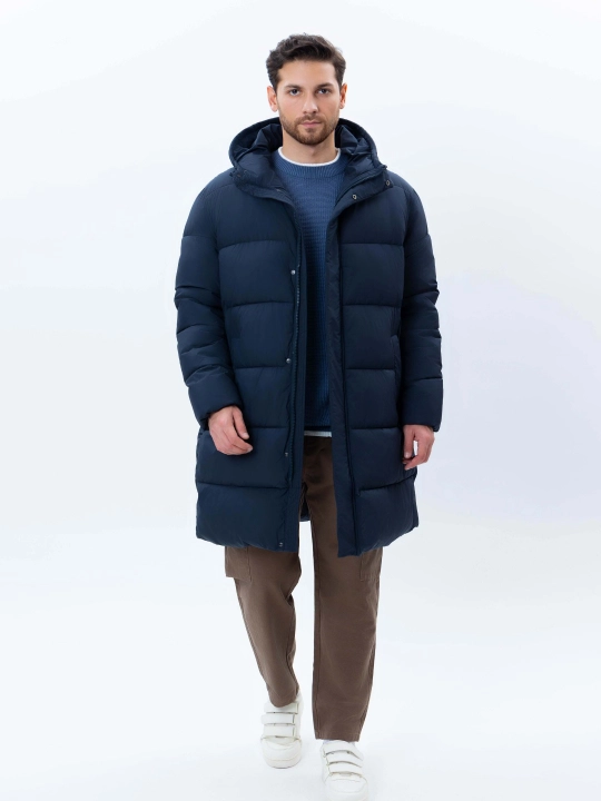 TERRA PRO erkaklar uchun uzun kapyushonli issiq kurtka AW24CR1-12-21057