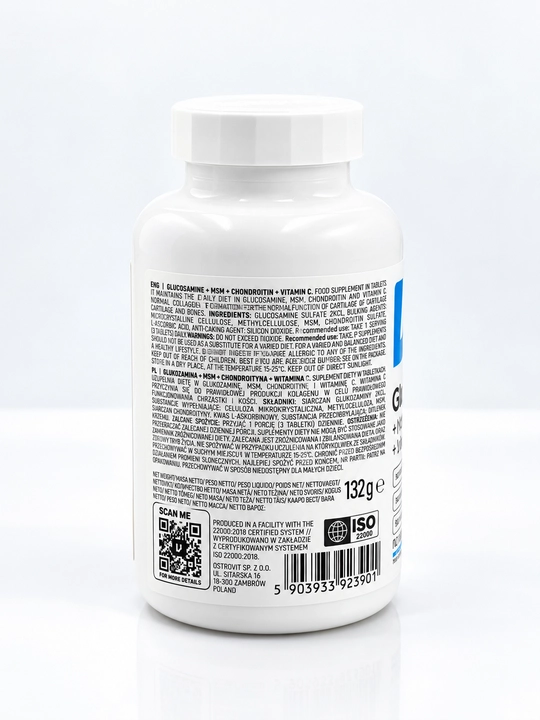 OstroVit Glucosamine + MSM + Chondroitin + Vitamin C, 90 таблеток