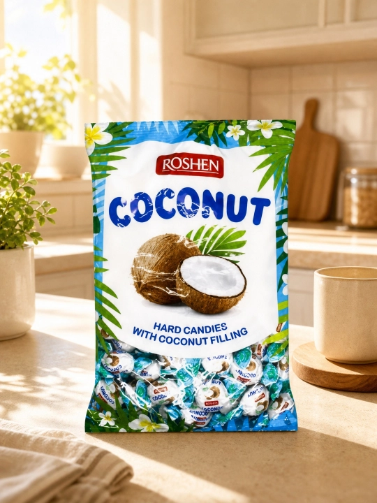 ROSHEN Coconut kokosli to‘ldirmali karamel, 1 kg - 