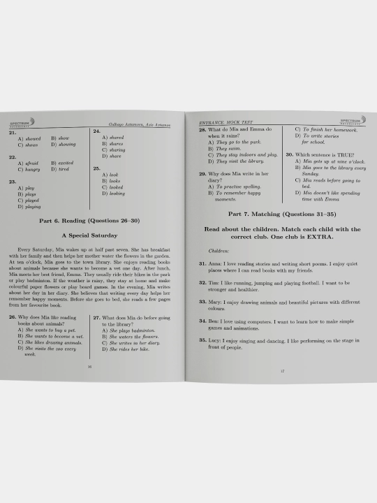 Entrance Mock Tests A1-B2 (ingliz tili)