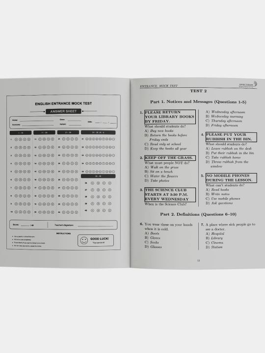 Entrance Mock Tests A1-B2 (ingliz tili)