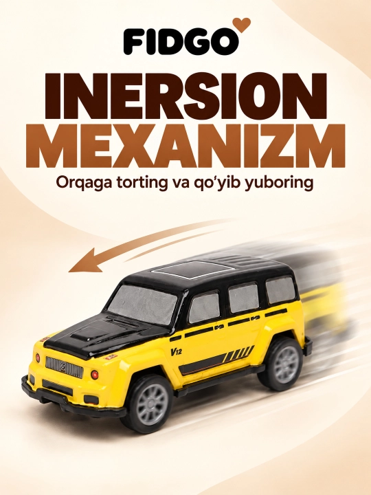 Набор металлических машинок FIDGO, инерционные, 12–70 штук